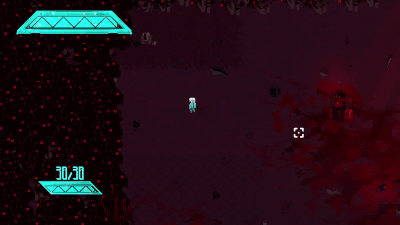 Ari in OverClock, the bar in the top left filling up